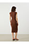 Nevavm Textured Shirred Shirt Dress with a Difference - 4