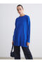 Esvab • Modern & Distinctive Zero Roba Collar Women's Knitwear Tunic - 2