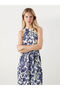 Nevavm Halter Neck Floral Dress with a Difference - 2