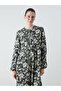 Rmz gi̇yi̇mden sezon firsatlari plus size judge collar patterned a-line dress - 4
