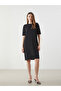 Nevavm Oval Collar Knitwear Dress with a Difference
