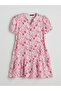 Original Mini Shirt Dress with Peaked Collar Pattern - 5