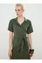 Nevavm Shirt Collar Belted Dress with a Difference - 2
