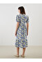Nevavm V-Neck Floral Dress with a Difference - 7