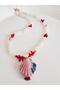 Natural Stone Coral Oyster Necklace 47 cm - 3