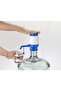 Plastic Manual Pump for Bottled Water Drinking - White & Blue (Water Pump)