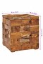 Storage Stool Solid Teak Wood - 3