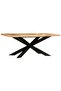 Dining Table 180x90x76 cm Solid Rough Mango Wood