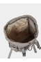 Women Grey Buckle Strap Backpack - 4