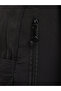 Black Plain Backpack with Zip Closure - 3