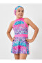 All Over Print Swimsuit and Cap Set - 2