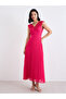 Sleeveless Pleated Maxi Dress - 2
