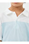 Color Block Polo T-Shirt and Shorts Set - 3