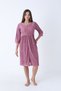 Women's Bamboo Micro Fabric Zippered Stylish Velvet Dress / Plum 3468 - 6