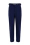Navy Blue 100% Linen Italian Cut Men's Trousers - 5