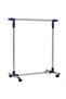 Adjustable Clothes Rack Stainless Steel 165x44x150 cm Silver - 2