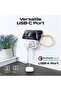 Multi-Function AC Socket Charger with Built-In 20W PD USB-C Cable - 5