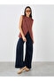Brown Solid Asymmetric Hem Waistcoat - 2