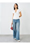 Short Sleeve V Neck Knit Wrap Top - 2
