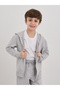 Grey Cotton Full Zip Hoodie with Pocket