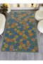 Mosso Colorful Flowers Detailed Woven Base Modern Decorative Carpet Mosso141 - 5