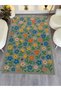 Mosso Colorful Flowers Detailed Woven Base Modern Decorative Carpet Mosso141 - 5