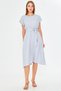 Women's Elastic Waist Tie Dress Arm-18Y001133 - 3