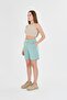 Plus Size Women's Cotton Shorts Green 7002-Y