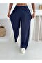 Summer Suit - Bottom Top Women's Textured Fabric - Baggy Pants + Relaxed Top - 5
