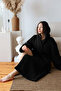 100% Cotton Waffle Unisex Bathrobe with Hood, High Absorbency and Quick Dry Features - 3