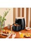 Digital Air Fryer, 6L Capacity, 8-in-1 Functions with Touch Display, Black and Gold - 6