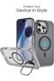 for iPhone 15 Pro Case, Compatible with MagSafe, Built-in Camera Ring Stand, Military-Grade - 3
