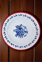 30 No 30 cm Enamel Dinner Plate Plate Serving Food Camping Picnic, Dowry, Gift - 6