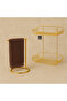 Shiny Gold Bathroom Organizer Set Towel Rack 2-Tier Shampoo Holder Shelf - 2