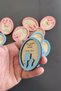 Wooden Newborn Magnet with Mother and Child Figure - 20 Pieces - 4