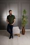 Premium Polo Neck Regular Fit (Classic Fit) 100% Mercerized Cotton Khaki T-Shirt - 4