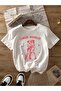 Cowgirl Printed Oversize Crew Neck T-Shirt