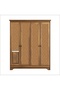 Wooden Mesh Rattan Patterned Self-Adhesive Laminated Cabinet, Dresser, Nightstand Covering Foil - 4