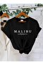 Malibu California Printed Oversize Crew Neck T-Shirt