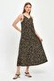 Thin Strap V-Necklace Dress - 2