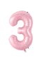 Gold Butterfly Pink 3 Year Old Number Balloon Set - 2