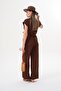 Women's Side Tie Detailed Sofia Linen Set 260106 - 260411 - 5