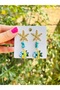 Brand Star and Fish Dangle Earrings - 2