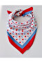 Heart Ribbon Bow Satin Scarf