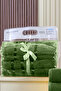 4-Piece Bath Set 100% Cotton 2 Large Bath Towels (70X140Cm), 2 Face Towel Set (50X90Cm) - 4