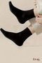 12 Pairs of Unisex Cotton Pack Black Tennis College Sports Socks - 5