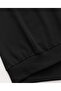 Perfectly Imperfect Printed Hooded Pocket Black Sweatshirt with Wool Inside - 3