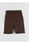 NEVAVM شورت رجالي من مزيج الكتان بتصميم قياسي مع تفاصيل مميزة - 5