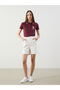 Trendlucky Women's Jean Shorts with Elastic Waist and Difference in Color