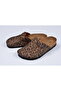 Leopard Cork Sole Girls' Boston Daily Sabo 59463 Daily Slippers - 2
